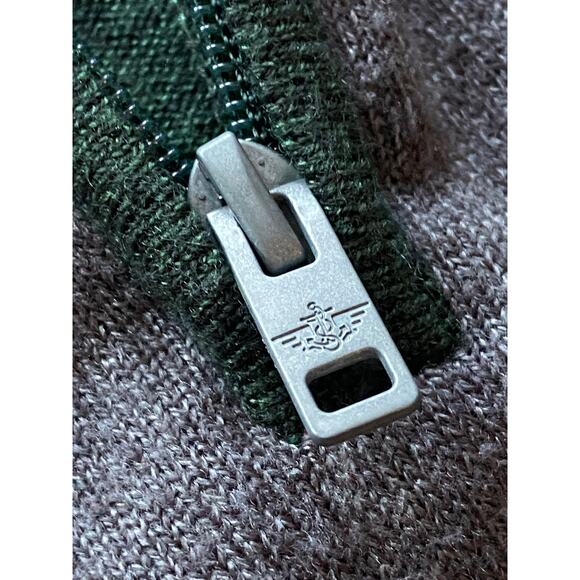 DOCKERS Green/Gray Argyle 1/4 Zip Sweater Mens sz XL - Picture 4 of 10